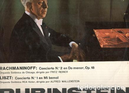 Libri antichi: Disco/Vinilo-LP: RUBINSTEIN - Rachmaninoff y Liszt (RCA) - Rachmaninoff y Liszt