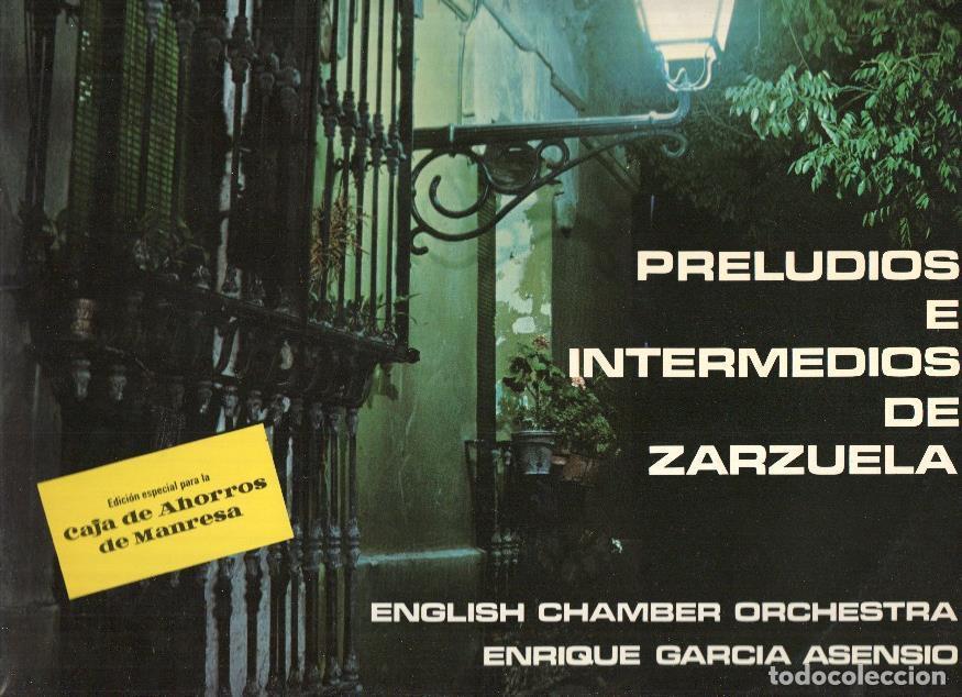 Old books: Disco/Vinilo-LP: PRELUDIOS E INTERMEDIOS DE ZARZUELA - Enrique Garica Asensio (Zambra) - Varios