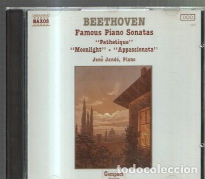 Libros antiguos: CD MUSICA: BEETHOVEN: Famous Piano Sonatas: Pathetique, Moonlight, Appassionata -