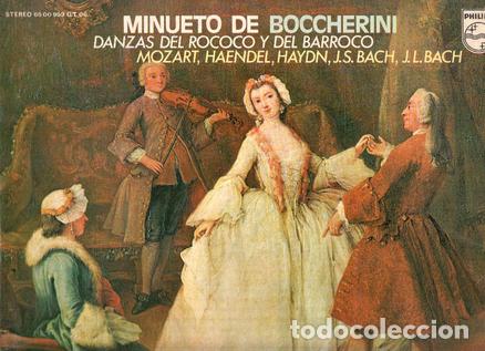 Livres anciens: Disco/Vinilo-LP: MINUETO DE BOCCHERINI - Danzas del Rococo y del Barroco (Philips) - Boccherini