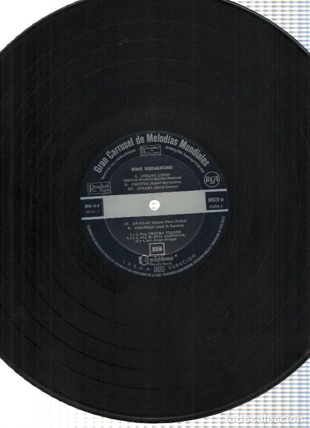 Old books: Vinilo-LP: Gran Carrusel de Melodias Mundiales, Numero 11: RITMOS IBEROAMERICANOS (Readers Digest) -