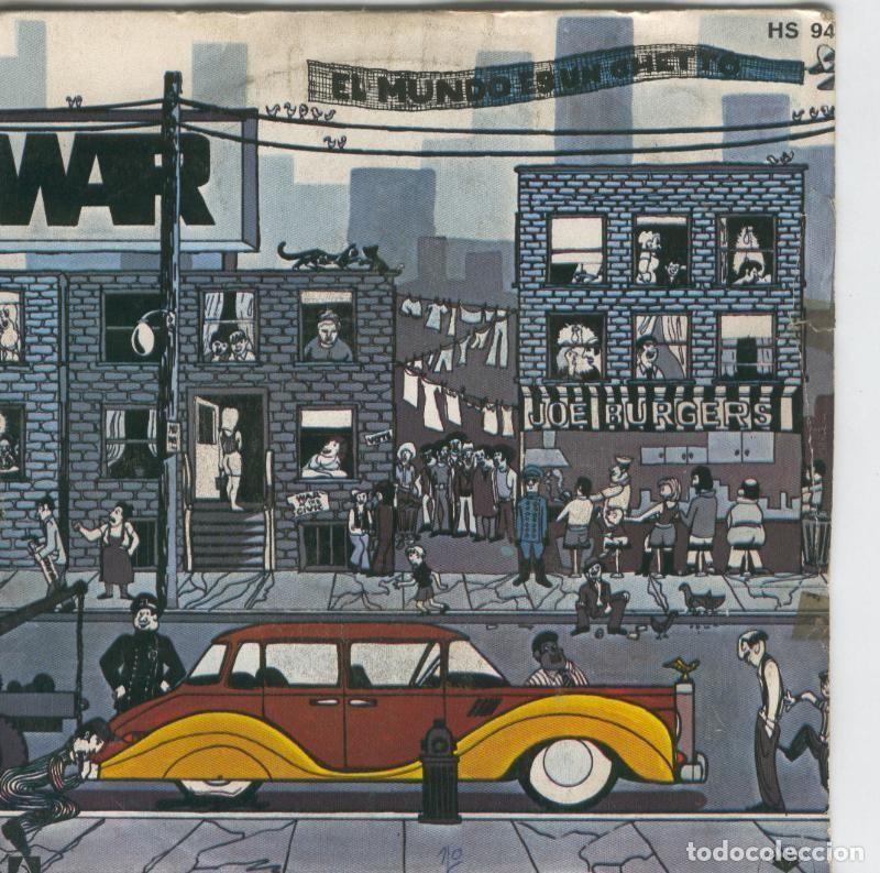 Libros antiguos: Disco de 45 r.p.m: War: El mundo es un ghetto y Habitacion de cuatro esquinas - Varios
