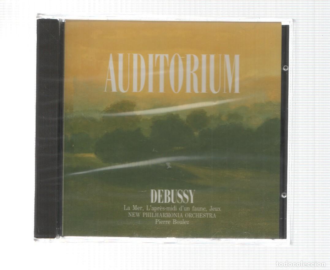 Libros antiguos: CD: Sony CBS: Auditorium. Debussy - La Mer, l'apres-midi dun faune. Boulez