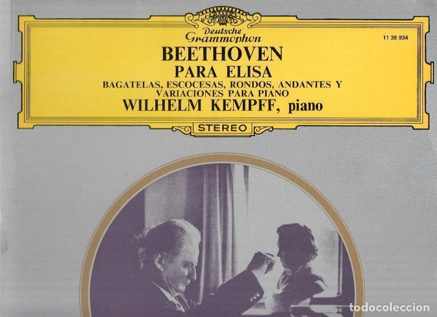 Libri antichi: Disco/Vinilo-LP: Deutsche Grammophon: BEETHOVEN - PARA ELISA / Wilhelm Kempff - Beethoven
