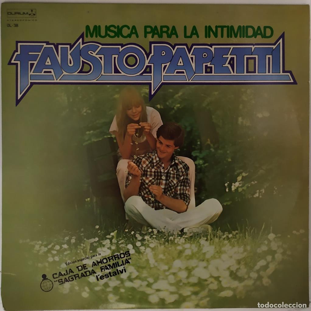 Livros antigos: Disco/Vinilo-LP: Fausto Papetti - Musica para la intimidad - Fausto Papetti
