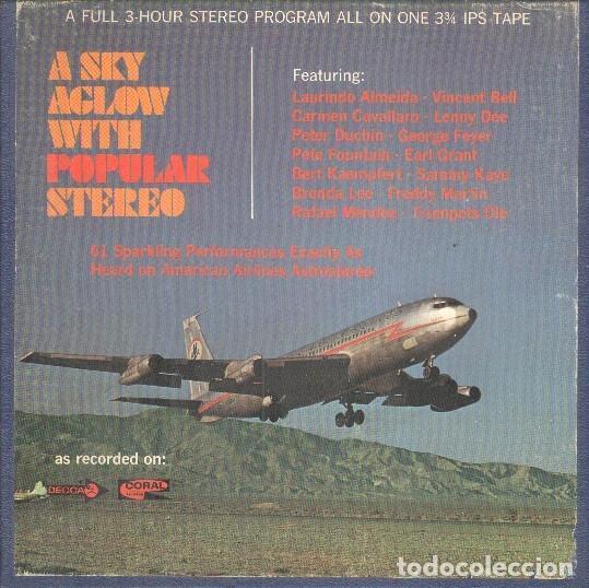 Livros antigos: Super 8/Cinta 3 3/4: A Sky Aglow With Popular Stereo - American Airlines