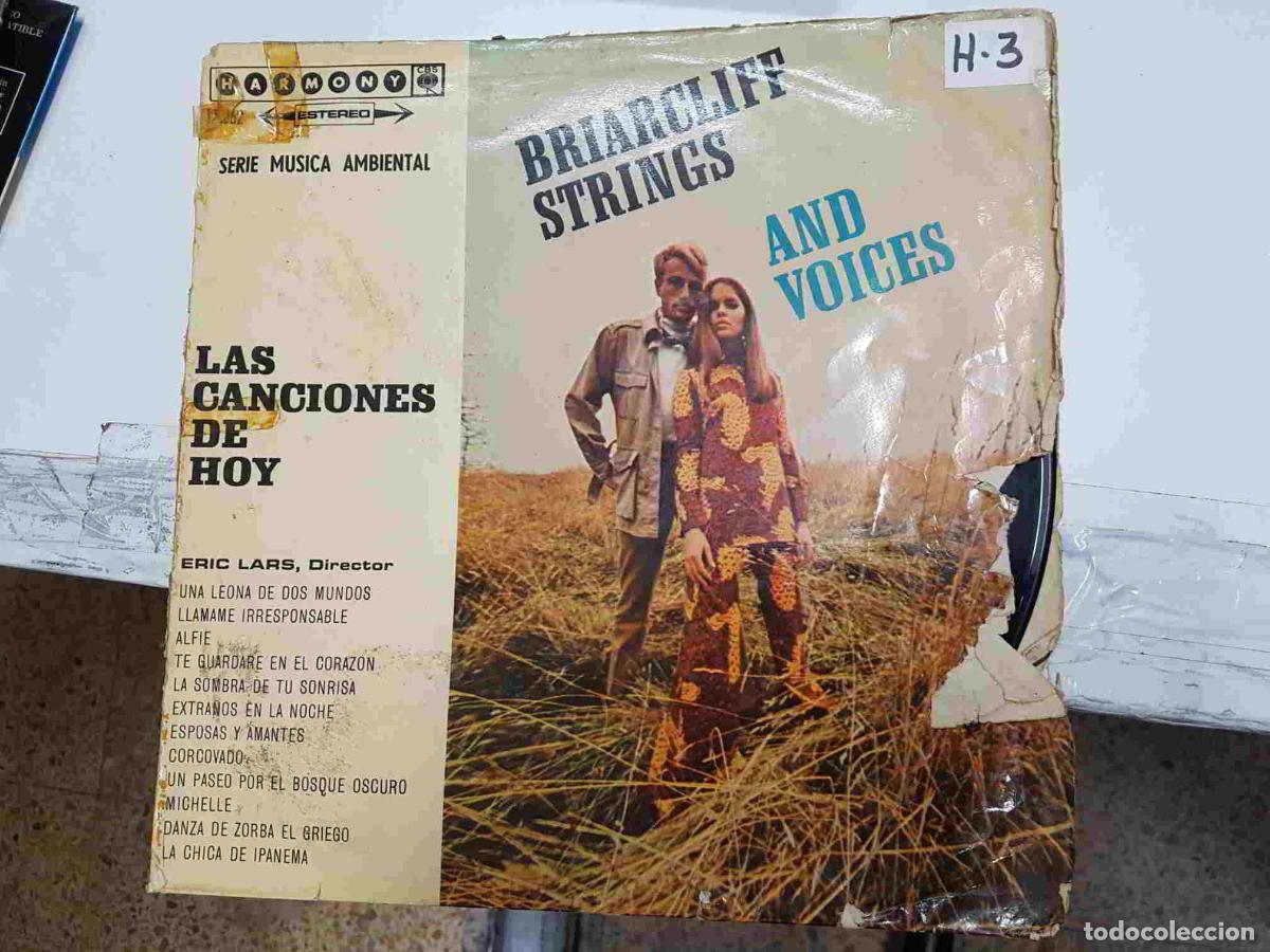 Old books: LP: Braircliff Strings and voices. Las Canciones de Hoy. Eric Lars, director. Extra&ntilde;os en la noche,