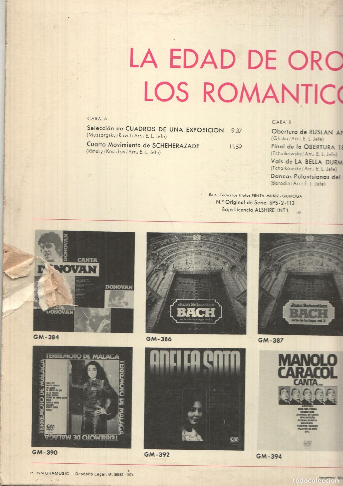 Antiquarische B&uuml;cher: LP, Gramusic: La edad de oro de los romanticos - Obertura de Rusland and Ludmila