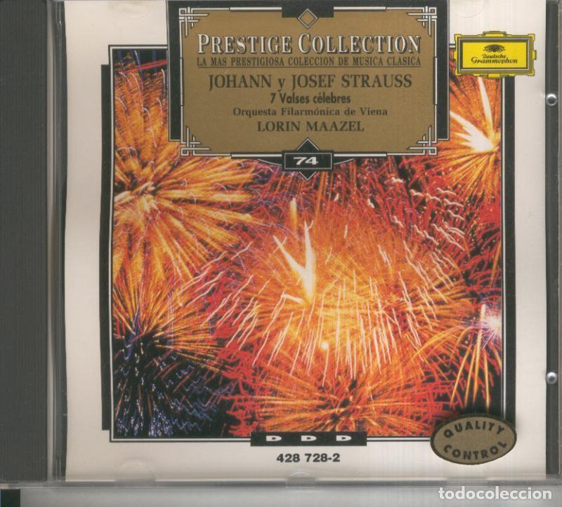 Libri antichi: CD Musica Clasica: Johann y Josef Straus: 7 valses celebres - Varios