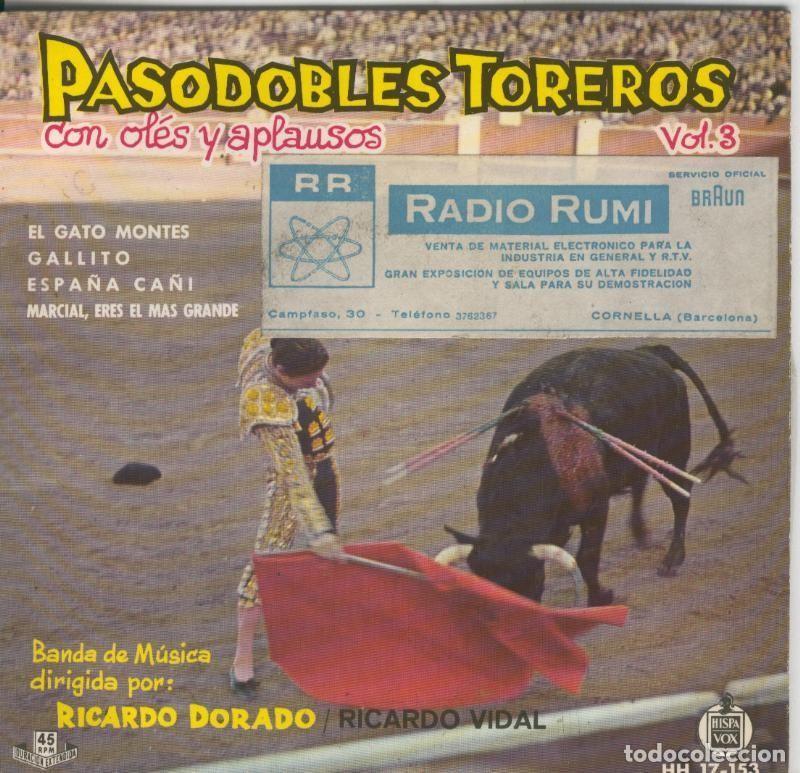 Antiquarische B&uuml;cher: Disco de 45 r.p.m: Pasodobles toreros volumen 3 - Varios