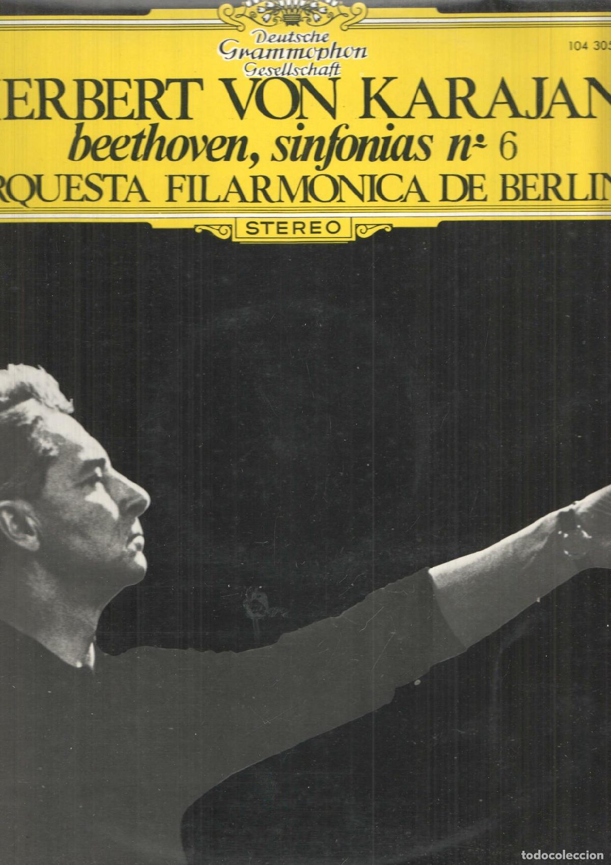 Old books: LP: Beethoven Sinfonia num 6. Leonard Bernstein, Filarmonica de Berlin. Karajan