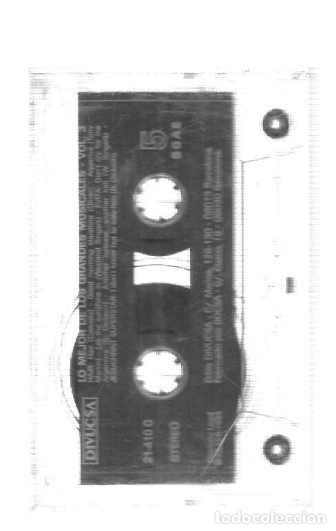 Livros antigos: Cinta Cassette: LO MEJOR DE LOS GRANDES MUSICALES - Volumen 3 (SIN CARATULA) - Varios