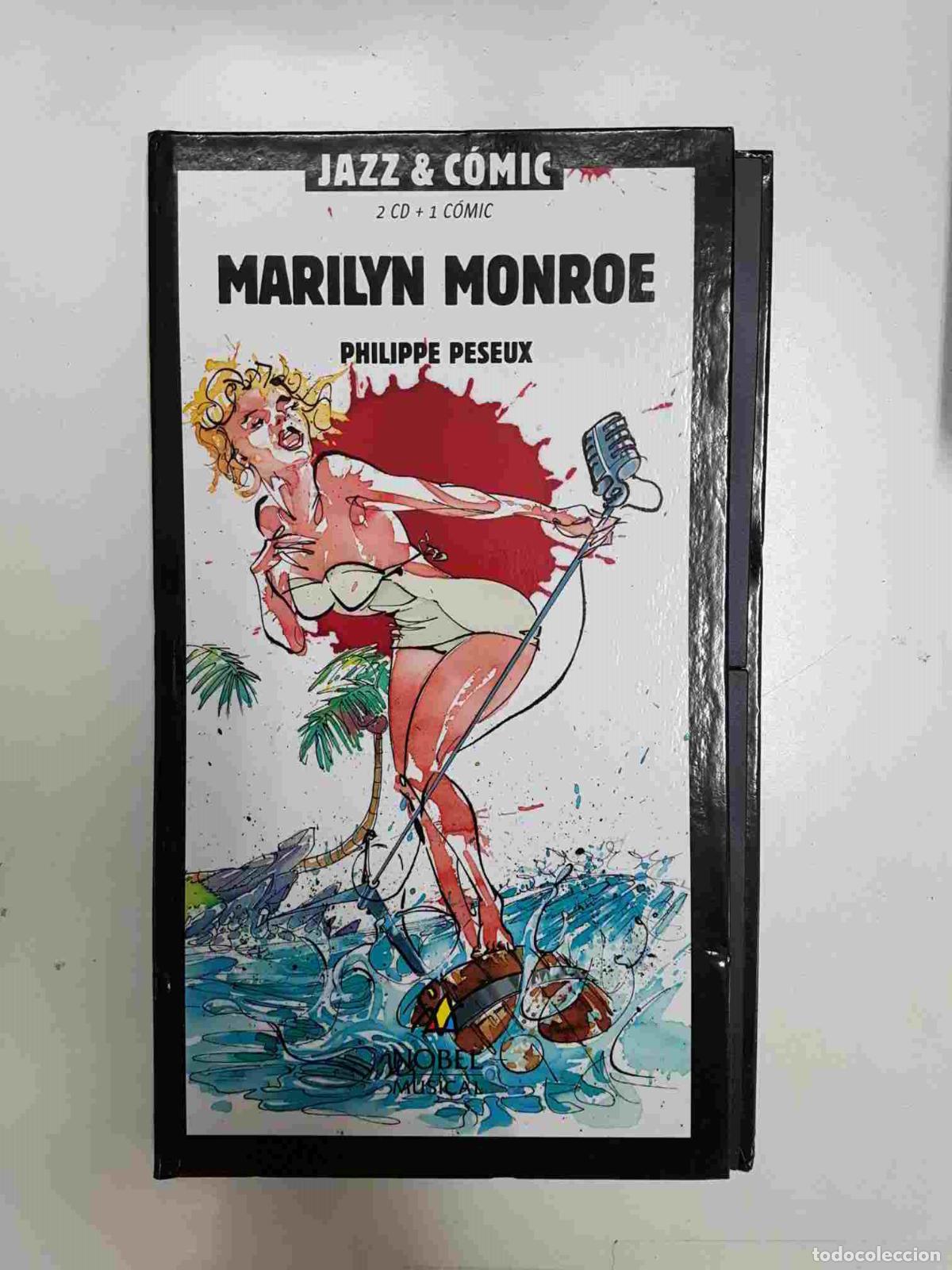 Old books: Jazz and Comic (2 cds + 1 comic) - Marilyn Monroe. Philippe Peseux