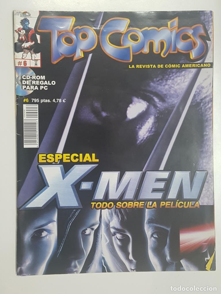 Old books: Revista: Top Comics num 6, la revista de comic americano. Especial X-Men todo sobre la pelicula. NO