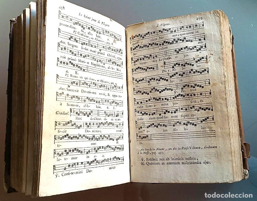 Libros antiguos: A&ntilde;o 1764: MANUAL DE CANTO LLANO. Libro de partituras de 900 p&aacute;ginas..