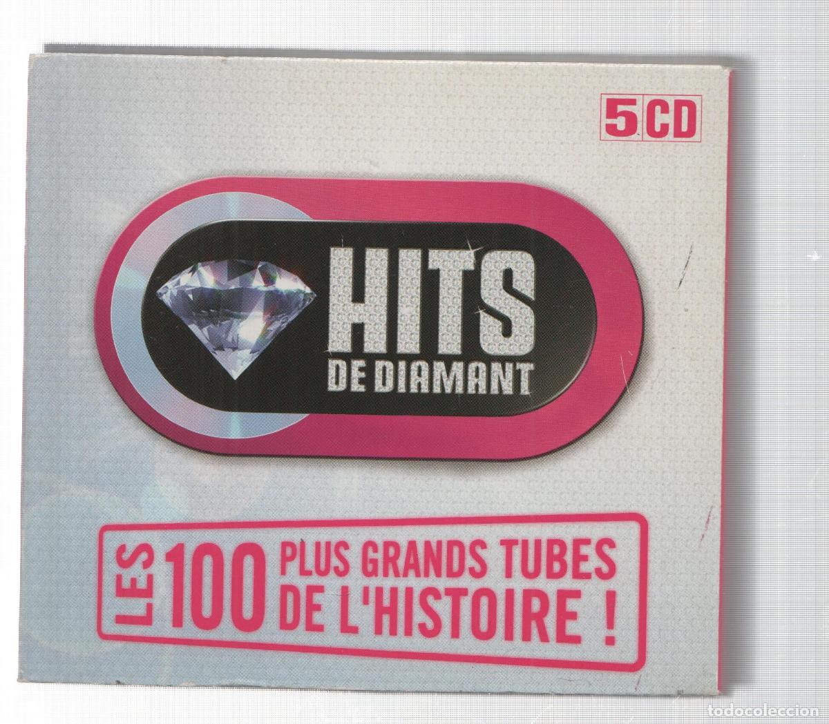 Libri antichi: Caja CD: NO CONTIENE CD en su interior. Hits de Diamant, 5 Cd. Les 100 plus grands tubes de lhistoir