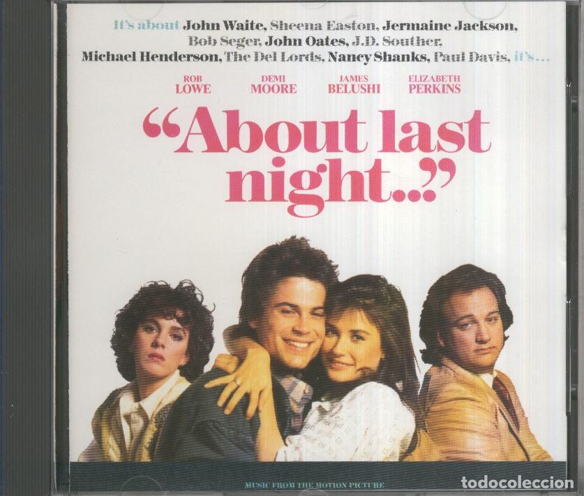Antiquarische B&uuml;cher: Cd Musica: ABOUT LAST NIGHT Soundtrak from the motion picture - VARIOS