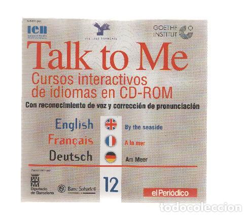 Libros antiguos: CD-Rom: Curse de Idiomas TALK TO ME Numero 12: By the seaside - Instituto de Estudios Norteamericano