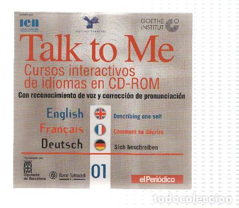 Libri antichi: CD-Rom: Curse de Idiomas TALK TO ME Numero 01: Describing Oneself - Instituto de Estudios Norteameri