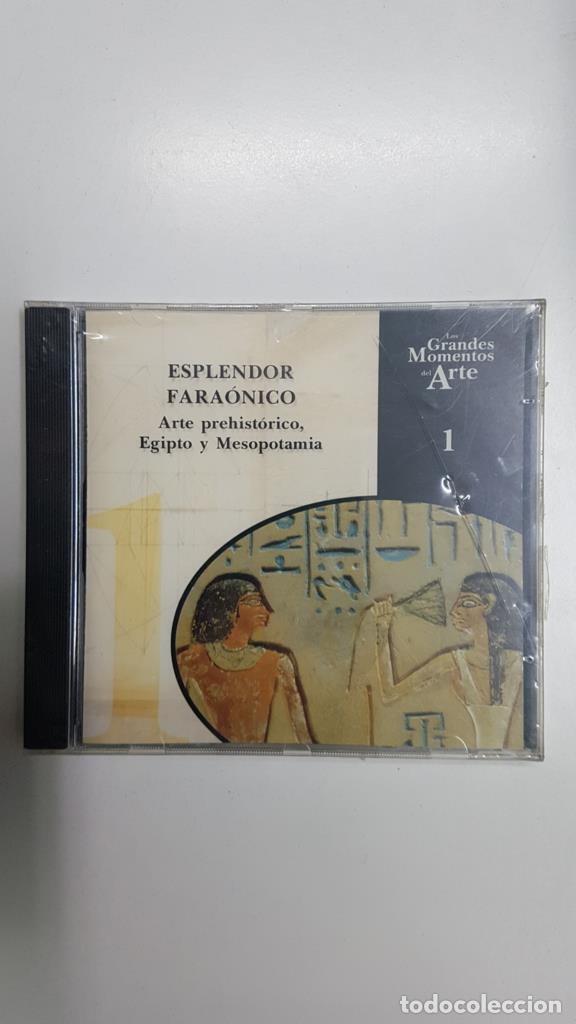 Libri antichi: CD Enciclopedia PC: Esplendor Faraonico, Arte prehistorico, Egipto y Mesopotamia. Coleccion Grandes