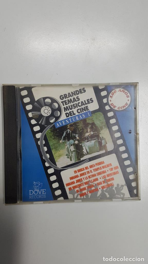 Livres anciens: CD musica: Grandes temas musicales del cine, Aventuras 1. Temas de Indiana Jones, Top Gun entre otro