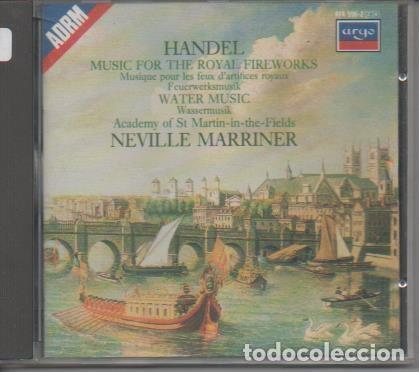 Livros antigos: CD E00209: Cd M&uacute;sica. Handel. Neville Marriner - Haendel