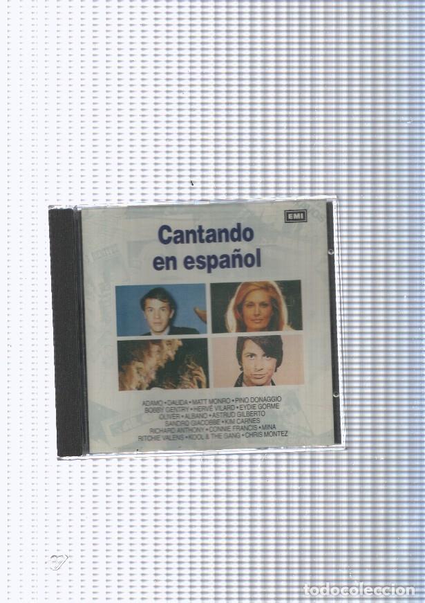 Livres anciens: CD: Cantando en espa&ntilde;ol: Adamo, Dalida, Mat Monro, etc