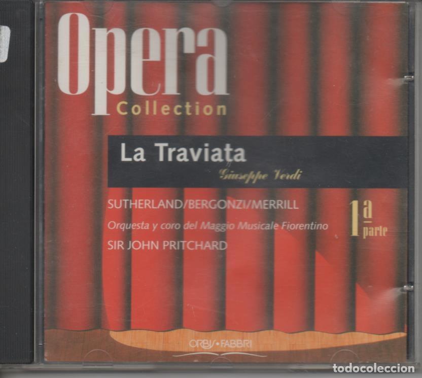 Livros antigos: CD E00026: Cd M&uacute;sica. Opera Collection. La traviata 1&ordf; parte - Giuseppe Verdi
