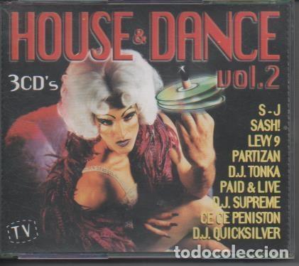 Livros antigos: CD E00185: Cd M&uacute;sica. House & Dance vol 3. 3 CD'S - Varios