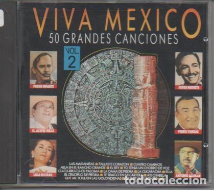Livros antigos: CD E00145: Cd M&uacute;sica. Viva Mexico 50 Grandes Canciones. Vol 2 - Varios
