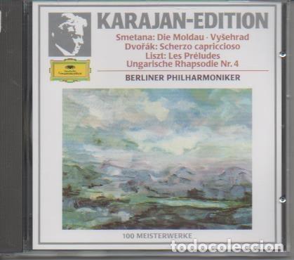 Livros antigos: CD E00120: Cd M&uacute;sica. Karajan-Edition. Smetana-Dvor&acirc;k-Liszt- - Karajan