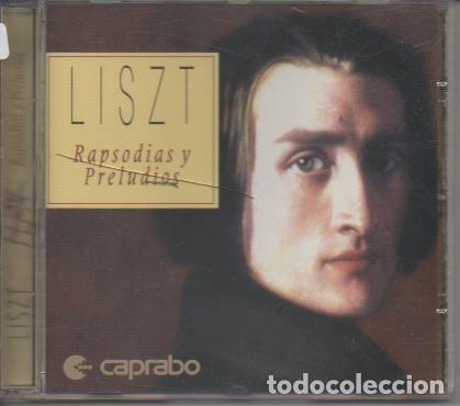 Livros antigos: CD E00202: Cd M&uacute;sica. Liszt, Rapsodias y Preludios - Liszt