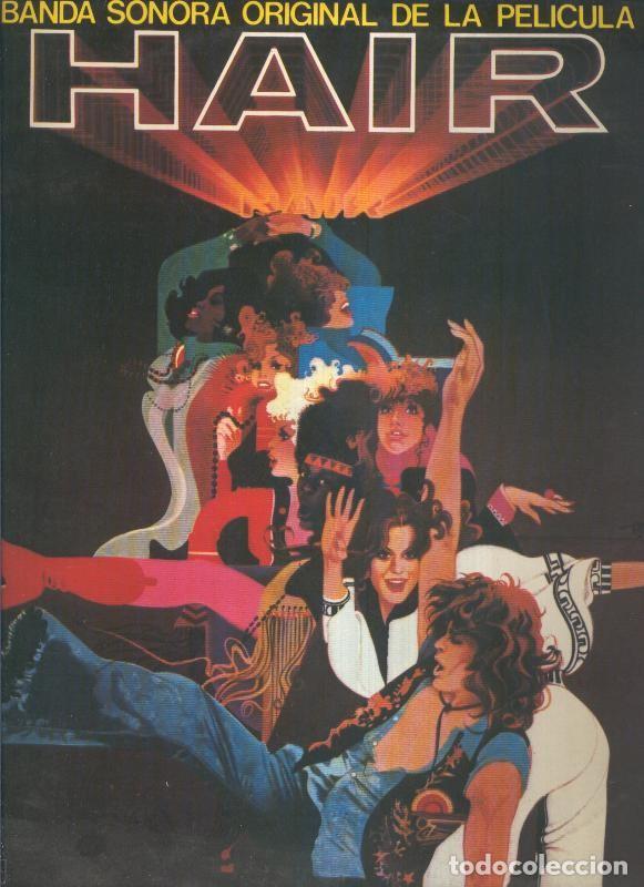 Libri antichi: Disco LP: Hair, banda sonora de la pelicula, doble LP - Varios