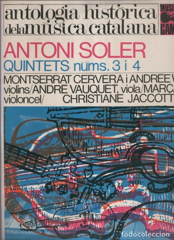 Antiquarische B&uuml;cher: LP: ANTONI SOLER Quintets 3 i 4 - Antoni Soler
