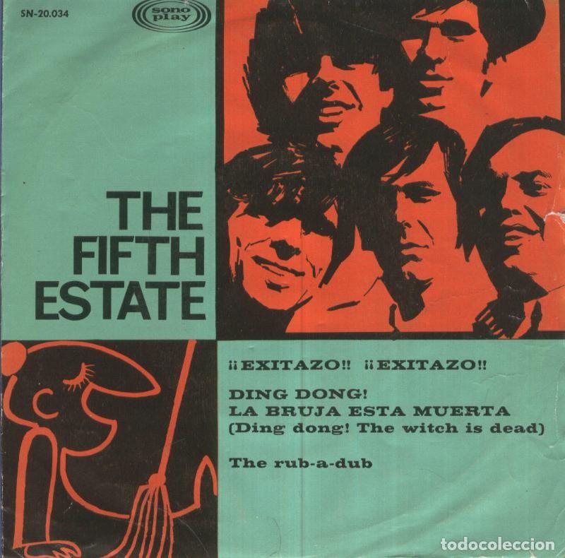 Antiquarische B&uuml;cher: Disco Vinilo 45rpm: THE FIFTH ESTATE - Ding dong, la bruja esta muerta - THE FIFTH ESTATE