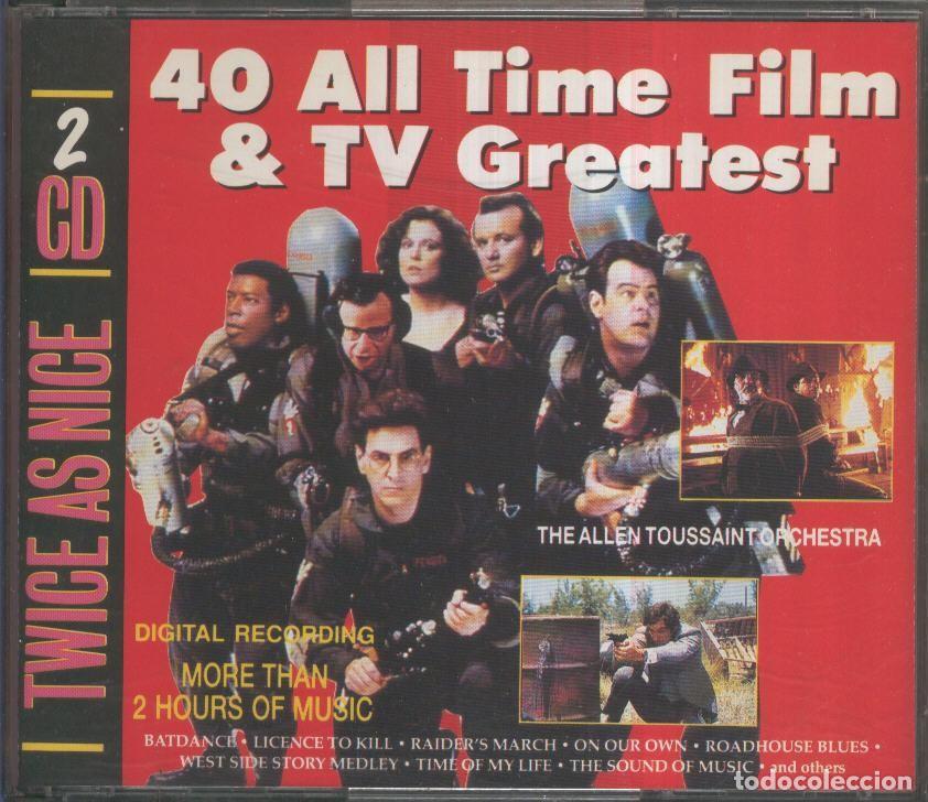 Libri antichi: CD Musica: 40 All Time Film and TV Greatest - Grandes Exitos del Cine (Doble Cd) - VARIOS