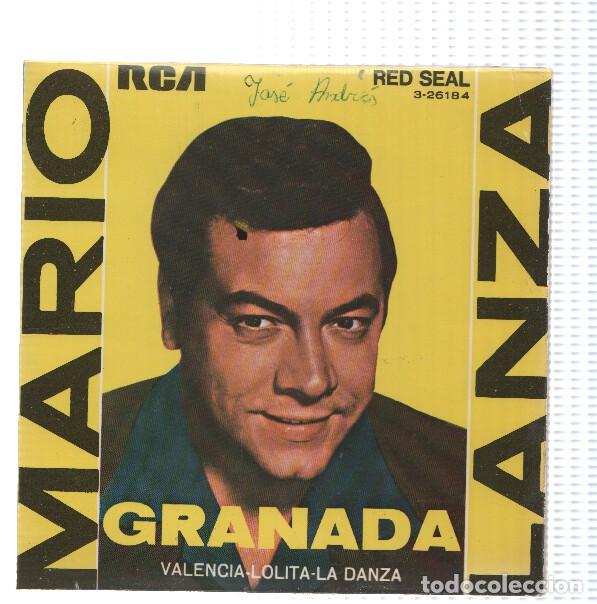 Libros antiguos: Disco 45 RPM Sencillo: MARIO LANZA - Granada - Mario Lanza