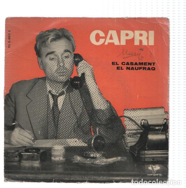 Libros antiguos: Disco 45 RPM Sencillo: JOAN CAPRI - El casament - JOAN CAPRI