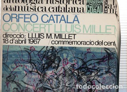 Libros antiguos: Disco/Vinilo-LP: ANTOLOGIA HISTORICA DE LA MUSICA CATALANA - Orfeo Catala, Concert Lluis Millet - Or