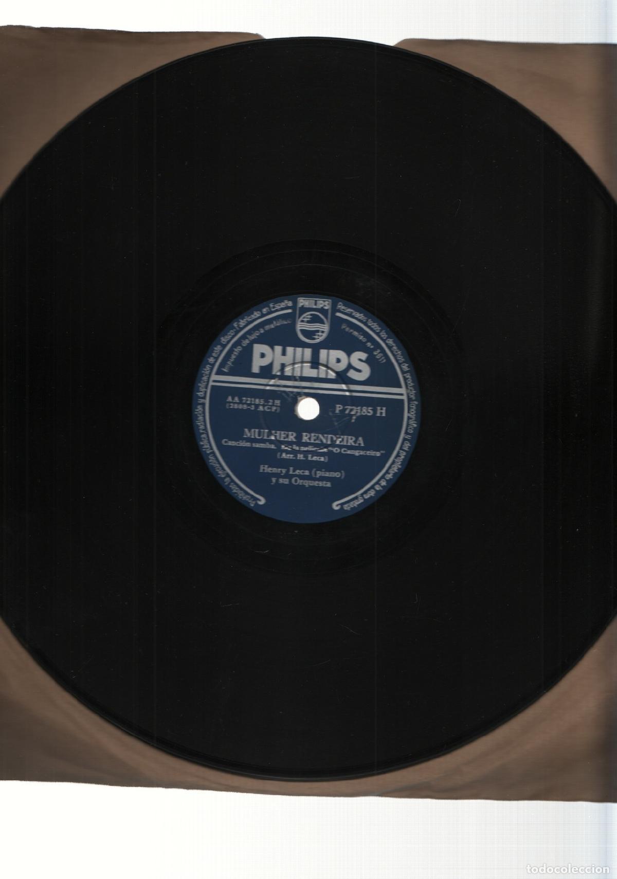 Libri antichi: DISCO/PIZARRA: O CANGACEIRO - Lua bonita y Mulher Rendeira (Peliculas MGM) - Henry Leca y su Orquest