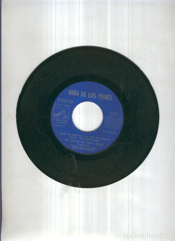 Antiquarische B&uuml;cher: Disco Vinilo Single 45rpm: NI&Ntilde;A DE LOS PEINES - Que te quiera yo, no lo niego - Ni&ntilde;a de los peines