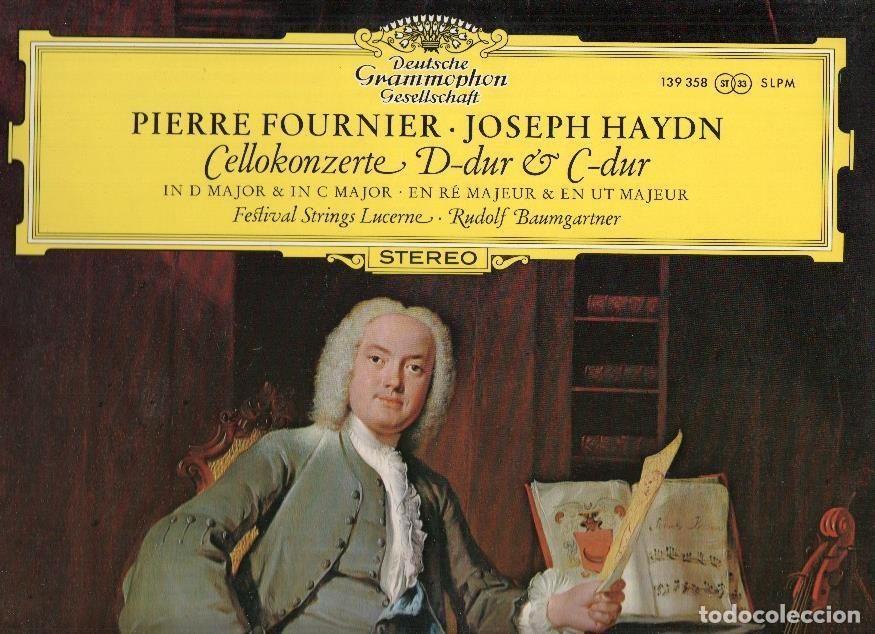 Antiquarische B&uuml;cher: Disco/Vinilo-LP: Deustche Grammophon: PIERRE FOURNIER / JOSEPH HAYDN : Cellokoncerte D-dur y C-dur -