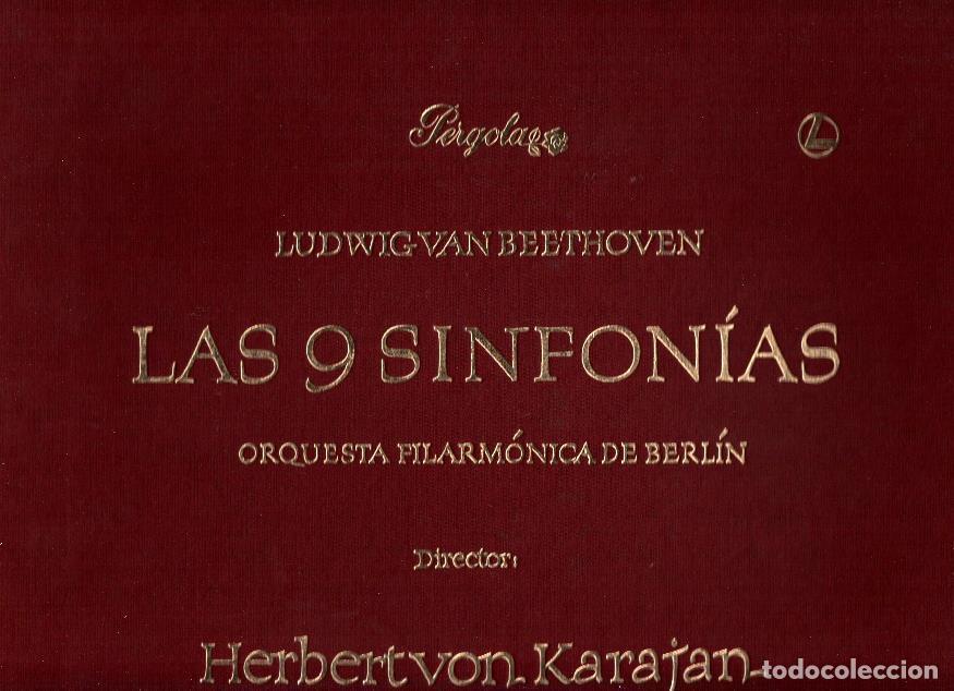 Antiquarische B&uuml;cher: Disco/Vinilo-LP: BEETHOVEM - Las 9 Sinfonias / Orquesta Filarmonica de Berlin (Pergola) - BEETHOVEN