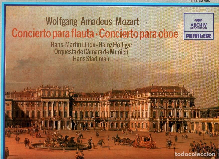Antiquarische B&uuml;cher: Disco/Vinilo-LP: MOZART - Concierto para Flauta / Concierto para Oboe (Archiv Produktion) - Mozart