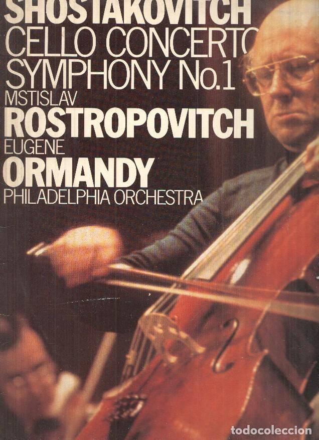 Antiquarische B&uuml;cher: LP: Shostakovitch - Cello Concerto N&ordm; 1, Op. 107 / Symphonie n&ordm; 1, Op. 10 / Mstislav Rostropovitch /