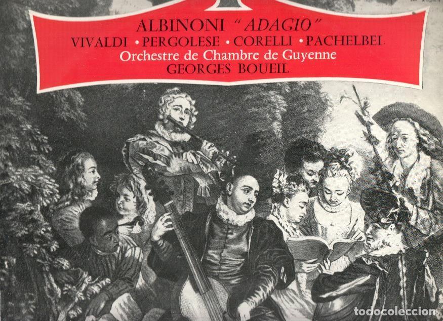 Libros antiguos: Disco/Vinilo-LP: ALBINONI - Adagio / Orquesta de Camara de Guyenne (RCA) - Varios