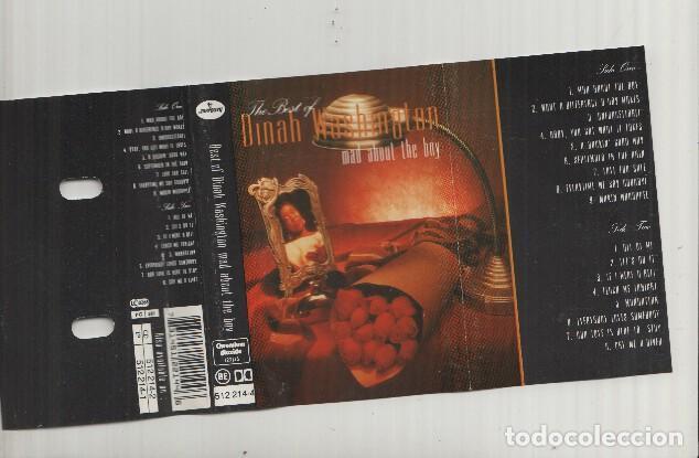 Livros antigos: Caratula Casete: THE BEST OF DINAH WASHINGTON - Mad about the Boy - Varios