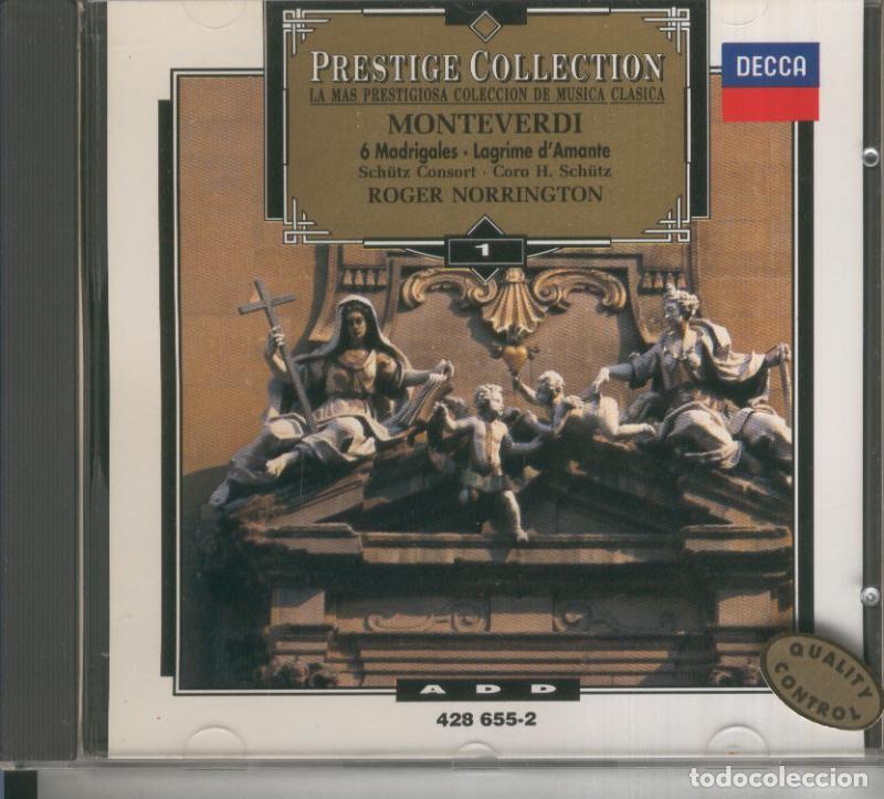 Libros antiguos: CD Musica Clasica: Monteverdi: 6 madrigales-Lagrime d&acute;amante - Varios