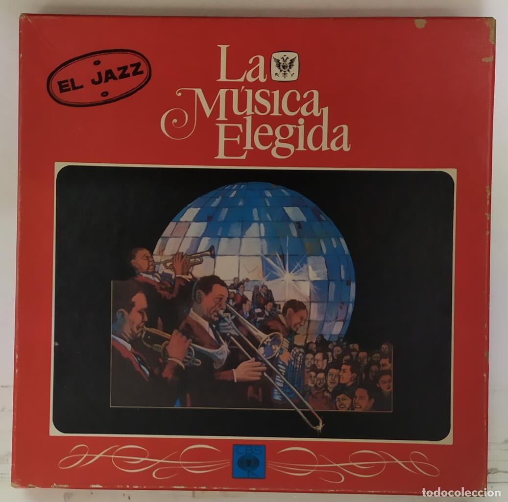 Libros antiguos: Cuadruple Disco/Vinilo-LP: El Jazz. Colecci&oacute;n La musica elegida CBS - Varios