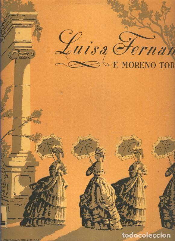 Libros antiguos: Disco LP: Luisa Fernanda - Varios